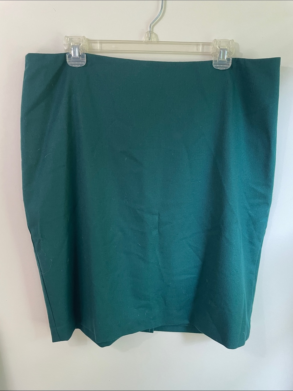 NWT Talbots Classic Green Lightweight Wool Knee-length Lined Pencil Skirt Sz 16